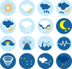 Weather vector icons 