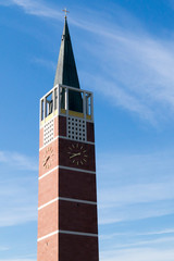 Beautiful spire in Pforzheim, Black Forest, Germany