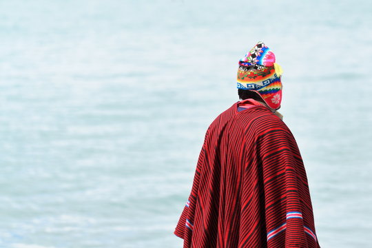 Aymara am Titikakasee in Bolivien