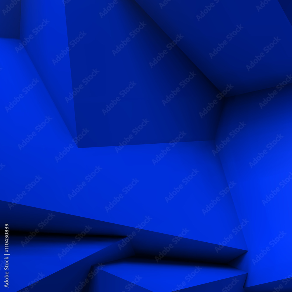 Poster Abstract geometric background with overlapping cubes