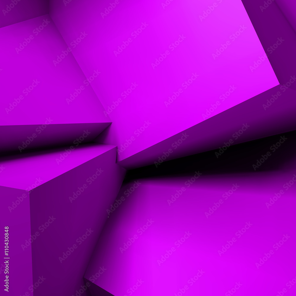 Poster abstract geometric background with overlapping cubes