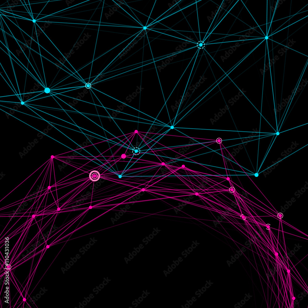 Poster Abstract background with dotted grid