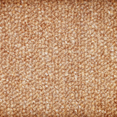 Closeup detail of brown carpet texture background.