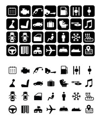 Rent-a-car symbols