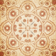 Detail of the traditional Decorative image of grunge vintage wal