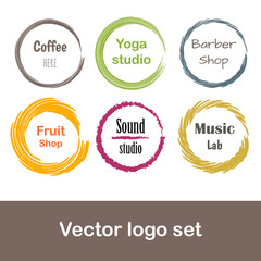Obraz premium Logo set