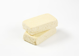 blocks of fresh tofu