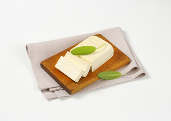 block of fresh soybean curd