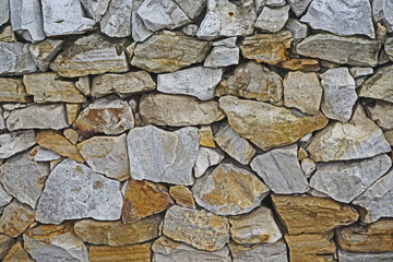 A wall of masonry