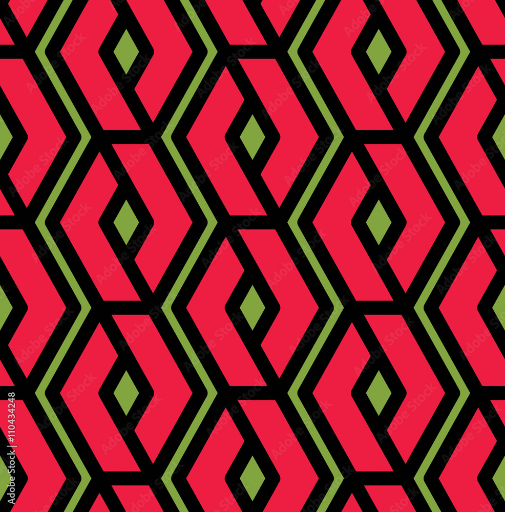 Poster vector geometric overlay seamless pattern, symmetric endless