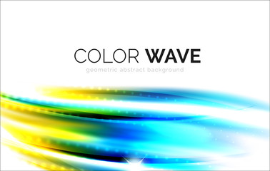 Elegant light smooth wave