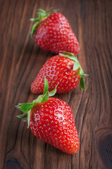 Ripe strawberries