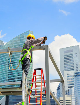 Singapore construction worker