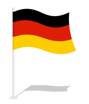 Germany flag. Official national symbol of German Republic. Tradi