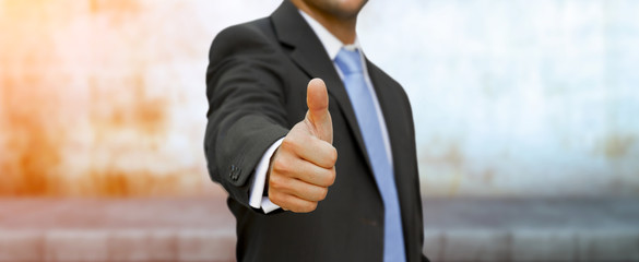 Businessman Thumbs up