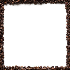 Coffee beans square frame