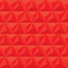Red geometric triangle seamless vector pattern