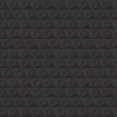 Black geometric triangle seamless vector pattern