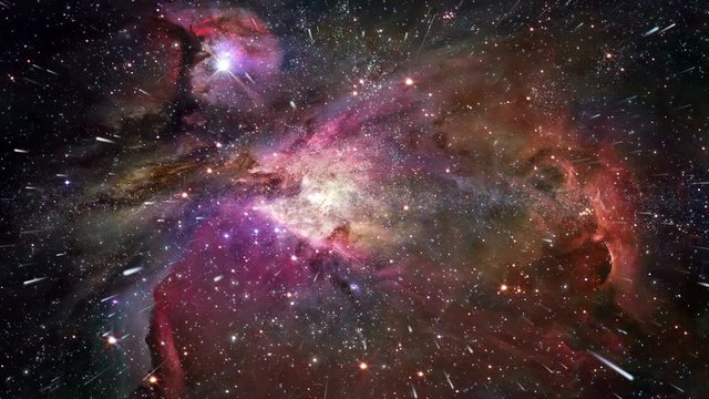 The Heavens 0308: Traveling through star fields in deep space (Loop).
