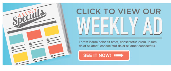 Download or View Our Online Weekly Sale Ad Flyer Circular CTA with Button and Call to Action`