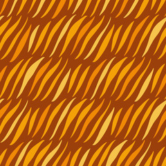 Seamless pattern with doodle ornament