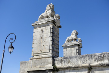 Fototapeta na wymiar Pont aux lions Arles