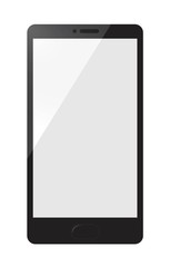 Simple black smartphone