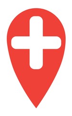 Obraz premium Medical red pin