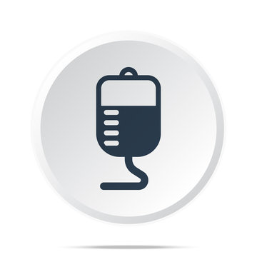 Black Transfusion icon on white web button