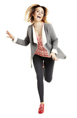 Girl Running Forward