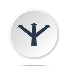 Black Strategy icon on white web button