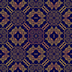 Seamless hand drawn vector ethnic texture. Vintage tribal ethnic backdrop, seamless texture. Boho fashion style background. Hand drawn vector illustration made of simple doodles. Zen tangle pattern.