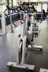 Close-up of exercise bike