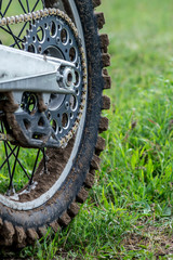 Rear wheel motocross bike