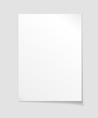 Empty sheet of paper template