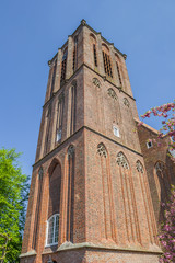 Fototapeta na wymiar Tower of the Nicholas church in Elburg