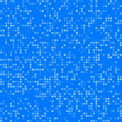 Blue square pixel mosaic background