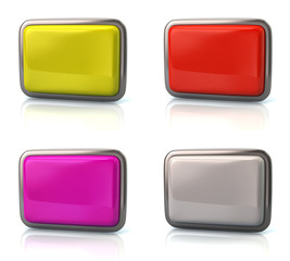Set of colorful web buttons