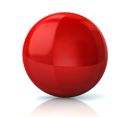 Red glossy button