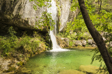 Waterfalls at Olympus mountain, Greece