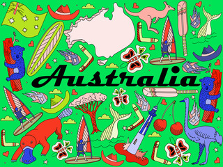 Australia vector illustration