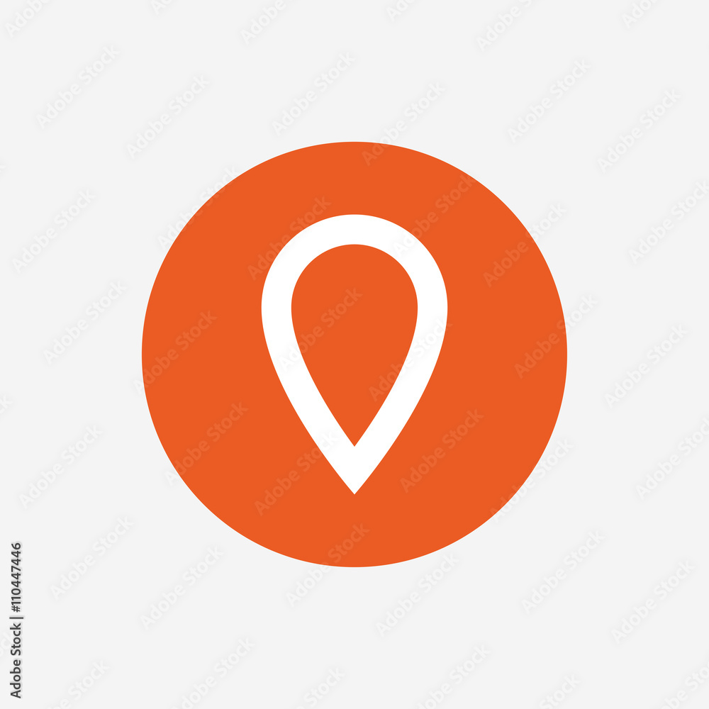 Poster map pointer sign icon. marker symbol.