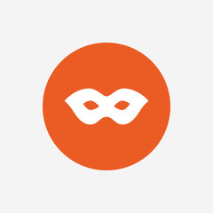 Mask sign icon. Anonymous spy access symbol.