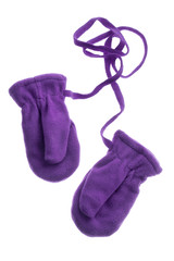 purple hand gloves.