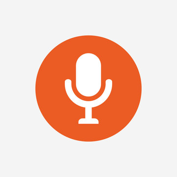 Microphone icon. Speaker symbol. Live music sign