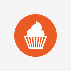 Muffin sign icon. Cupcake symbol.