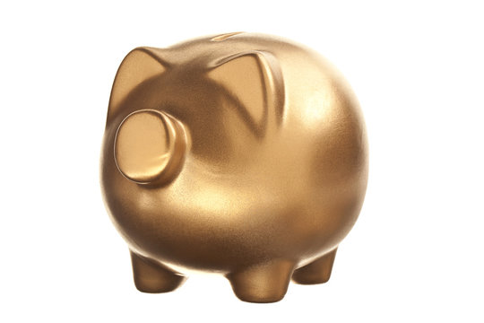 Gold Piggy Bank