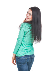 Obraz premium Young smilling woman