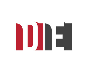 DE red square letter logo for  education, energy, events, enterprise, entertainment