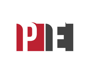 PE red square letter logo for  education, energy, events, enterprise, entertainment
